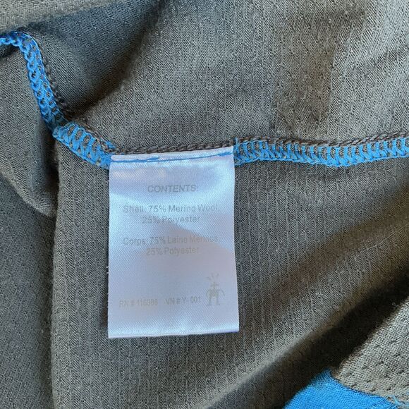 SmartWool Womens Merino Base Layer Cottonwood Jersey Size M Running Cycling FLAW - Picture 8 of 10